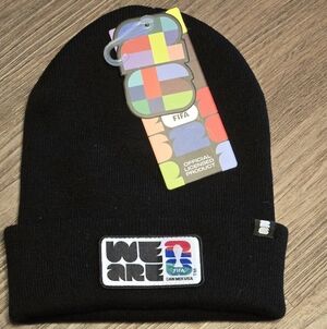 FIFA We Are Black Knit Beanie